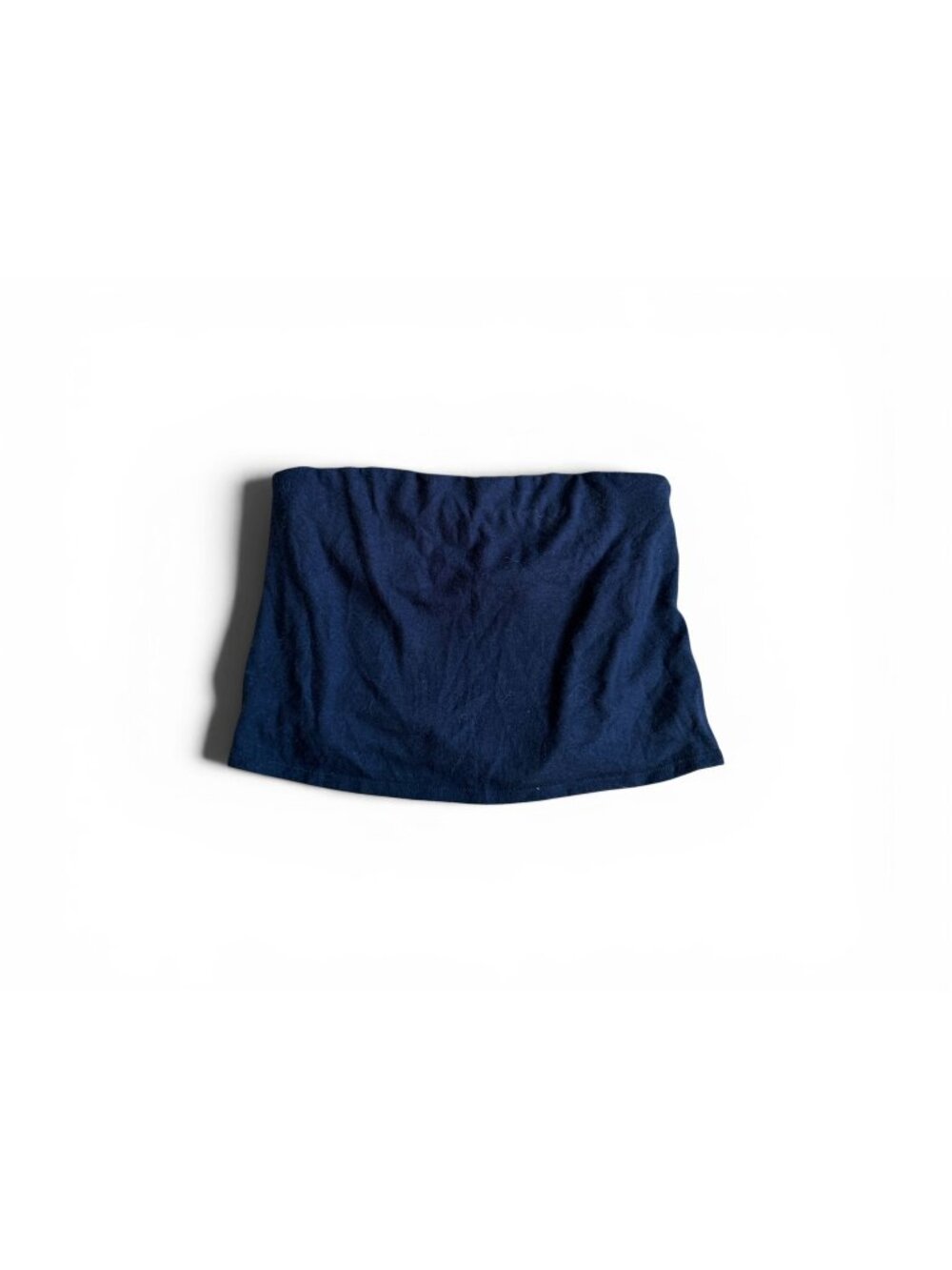 DONNI Navy BlueBuilt In Bra Strapless Top Size L NEW NWT